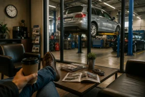 Odotusaika autokorjaamolla